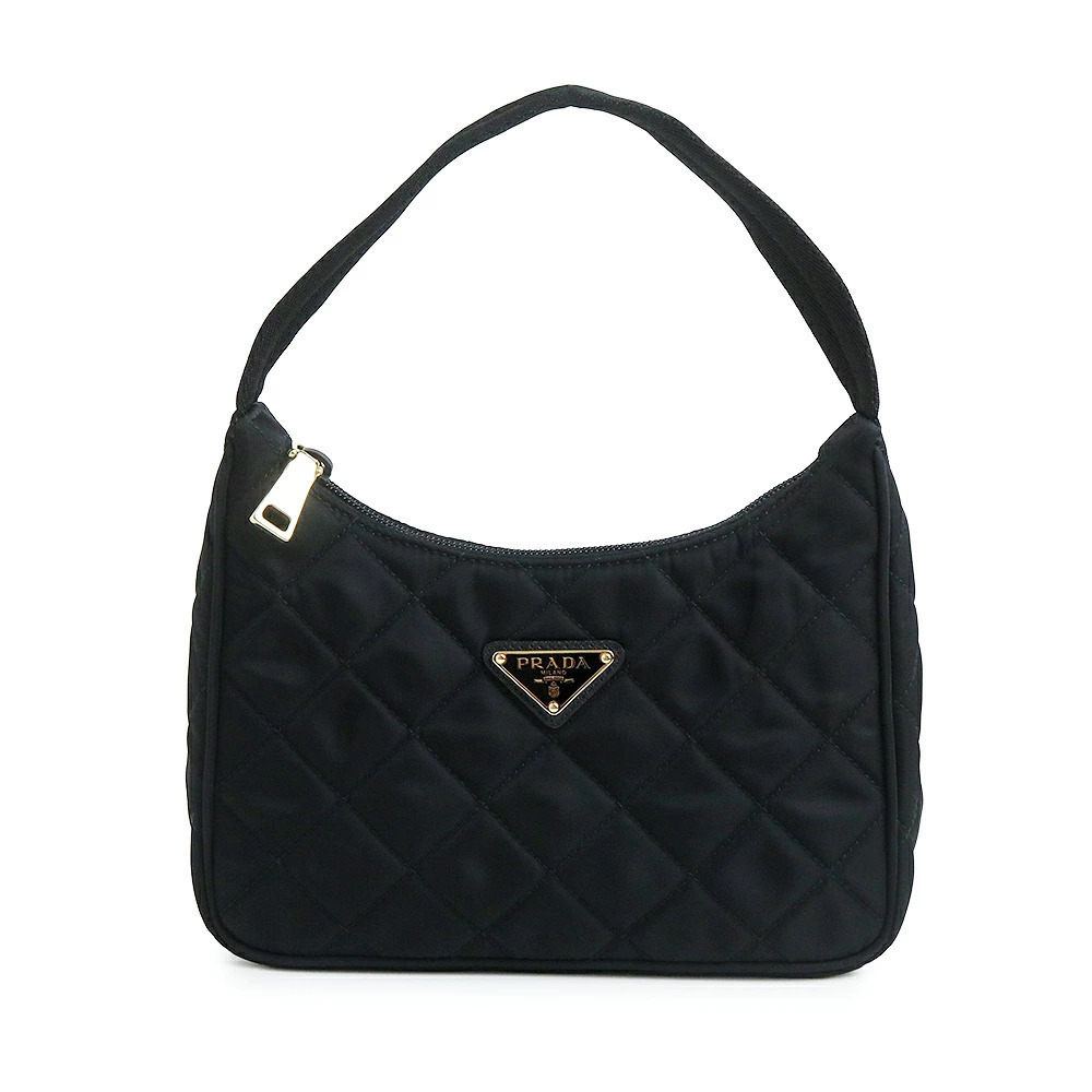 Prada Triangle Quilted Handbag NERO Black